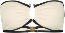 Seafolly Дамско бикини горнище Seafolly Women's Beach Bound Ring Front Bandeau Bikini top - Ecru - размер 36 (EU) (150-4244-0213)