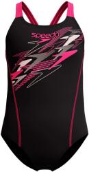 Speedo Детски бански костюм Speedo Kid's Medley Logo Medalist Swimsuit - Anthracite / Margarita Pink - размер 128 (EU) (750-0878-1112)