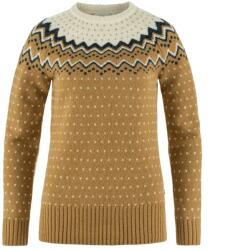 Fjällräven Дамски вълнен пуловер Fjällräven Women's Övik Knit Sweater Wool jumper - Buckwheat Brown / Chalk White - размер XXS (105-0652-1411)