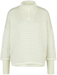 Stoic Дамски вълнен пуловер Stoic Women's Heavy MerinoKnit MMXX. Norbotten Half Zip Merino jumper - Birch White / Fog Grey - размер XXL (904-4791-0116)