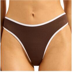 Seafolly Дамско бикини долнище Seafolly Women's Beach Bound High Leg Pant Bikini bottom - Dark Chocolate - размер 40 (EU) (150-5050-0515)