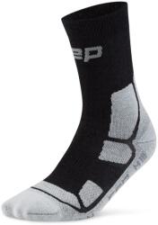 CEP Дамски туристически чорапи CEP Women's Hiking Mid Cushion Socks Mid Cut Walking socks - Black / Grey - размер II (207-1146-0111)