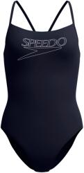 Speedo Дамски бански костюм Speedo Women's Endurance+ Logo Thin Strap One Piece Swimsuit - Anthracite - размер 44 (EU) (150-6087-0117)