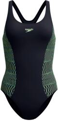Speedo Дамски бански костюм Speedo Women's Placement Muscleback Swimsuit - Anthracite / Pale Clover - размер 42 (EU) (150-5720-0316)