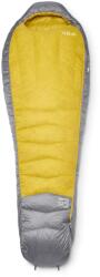Rab Дамски пухен спален чувал Rab Women's Neutrino -12C / 10F Down sleeping bag - Zinc / Dark Pollen - размер Long (513-1941-0112) Спален чувал