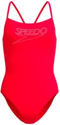 Speedo Дамски бански костюм Speedo Women's Endurance+ Logo Thin Strap One Piece Swimsuit - High Risk Red - размер 34 (EU) (150-6087-0212)