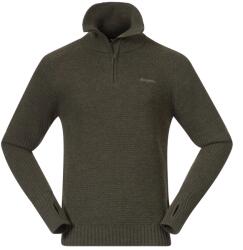 Bergans Мъжки вълнен пуловер Bergans Ulriken Jumper Merino jumper - Dark Green Mud (005-0358-1812)