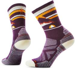 Smartwool Дамски туристически чорапи Smartwool Women's Hike Light Cushion New Pattern Crew Socks Walking socks - Purple Iris - размер 42-45 (EU) (201-8346-0613)