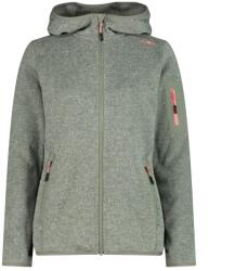 CMP Дамско поларено яке CMP Women's Jacket Fix Hood Jacquard Knitted 3H19826 Fleece jacket - Avocado / Pistacchio - размер 46 (EU) (105-4940-3217)