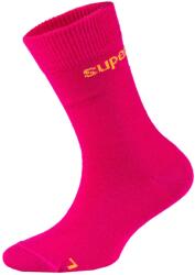 super. natural Детски мериносови чорапи super. natural Kid's All Day Socks 2-Pack Merino socks - Fuchsia Red / Illuminating - размер 27-30 (EU) (207-1113-0213)