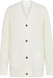 KnowledgeCotton Apparel Мъжко вълнено яке KnowledgeCotton Apparel Cotton Diamond Cardigan Knit Wool jacket - Egret (005-6706-0112)
