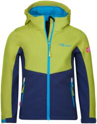 TROLLKIDS Детско софтшел яке Trollkids Kid's Kristiansand Jacket Softshell jacket - Kiwi / Mystic Blue - размер 122 (EU) (703-2543-1021)