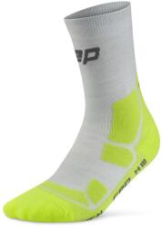 CEP Дамски туристически чорапи Cep Women's Hiking Mid Cushion Socks Mid Cut Walking socks - Grey / Acid Lime - размер IV (207-1146-0213)