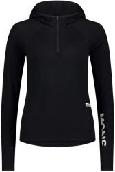 Mons Royale Дамско мериносово термобельо Mons Royale Women's Bella Merino Long Sleeve Hood Merino base layer - Black - размер XL (115-2718-0115)