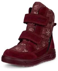 Ecco Детски зимни ботуши Ecco Kid's Urban Snowboarder VCR Winter boots - Dark Ruby / Snowflake Print - размер 28 (EU) (702-2436-0812)
