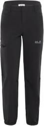 Jack Wolfskin Детски туристически панталон Jack Wolfskin Kid's Turbulence Pants Walking trousers - Black - размер 128 (EU) (701-4368-0113)