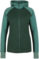 Stoic Дамско вълнено яке Stoic Women's MerinoFleece260 FlenSt. Zip Hoody Merino hoodie - Pineneedle Green / New Pine Green - размер XS (105-6684-0611)