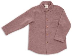 Engel Детско вълнено яке Engel Kids' Shirt - Rose Melange - размер 140 (EU) (703-5395-0213)