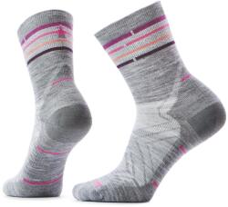 Smartwool Дамски чорапи за бягане Smartwool Women's Run Zero Cushion Mid Crew Running socks - Light Gray - размер 38-41 (EU) (201-4496-0612)