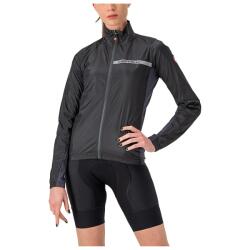 Castelli Дамско ветрозащитно яке за колоездене Castelli Women's Squadra Stretch Jacket Cycling jacket - Light Black / Dark Grey (151-0357-0113)