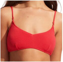 Seafolly Дамско бикини горнище Seafolly Women's Sea Dive Bralette Bikini top - Chilli Red - размер 38 (EU) (150-2461-1314)