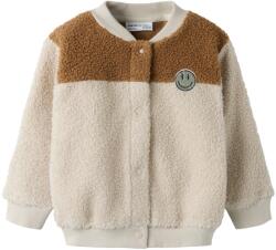 NAME IT Детско поларено яке Name it Kid's Ballas L/S Teddy Card Cardigan - Pumice Stone - размер 134/140 (EU) (703-7839-0117)