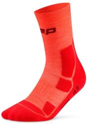 CEP Дамски туристически чорапи CEP Women's Hiking Mid Cushion Socks Mid Cut Walking socks - Neon Coral / Red - размер II (207-1146-0311)