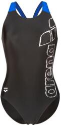 arena Дамски бански костюм Arena Women's Scratchy Swimsuit V Back Swimsuit - Black / Neon Blue - размер 42 (EU) (150-5861-0115)