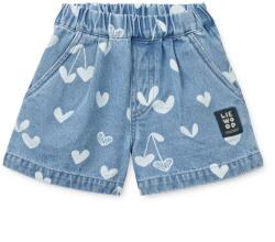 LIEWOOD Детски къси панталони LIEWOOD Kid's Borrisa Printed Denim Shorts - Sweethearts / Light Blue Denim - размер 110 (EU) (701-4184-0111)