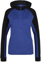 Stoic Дамски вълнен пуловер Stoic Women's Merino260 StadjanSt. 3/4 Zip w. Hood Merino hoodie - Black / Twilight Blue Melange (105-3861-0513)