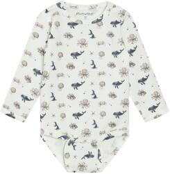 Minymo Детско ежедневно термо бельо Minymo Kid's Body L/S AOP Body - White Pepper - размер 92 (EU) (714-1853-0216)
