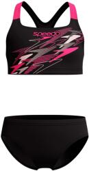 Speedo Детски комплект бикини Speedo Kid's Medley Logo 2 Piece Bikini - Anthracite / Margarita Pink - размер 116 (EU) (750-2432-0211)