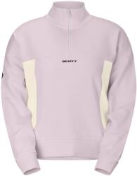Scott Дамски пуловер Scott Women's Halfzip Jumper - Bliss Pink / Cotton White (117-3635-0112)