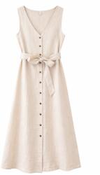 Mazine Дамска рокля Mazine Women's Sleeveless Linen Maxi Dress - Moon (134-1905-0113)