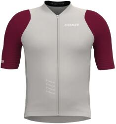 Bioracer Детска фланелка с къс ръкав за колоездене Bioracer Kid's Icon Jersey Cycling jersey - Warm Grey / Bordeaux - размер 140 (EU) (756-0250-0312)