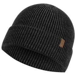 P. A. C P. A. C. Зимна шапка (beanie) P. A. C. Nature Lomuo Merino Beanie - Anthracite - размер One Size (204-9409-0111)
