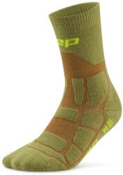 CEP Дамски туристически чорапи CEP Women's Hiking Max Cushion Socks Mid Cut 2.0 Walking socks - Olive / Brown (207-1145-0313)