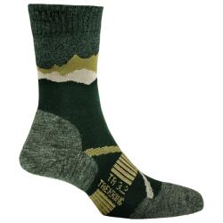 P. A. C P. A. C. Дамски туристически чорапи P. A. C. Women's TR 3.2 Trekking Merino Light Walking socks - Anthracite / Olive - размер 35-37 (EU) (201-7290-0311)
