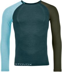 Ortovox Мъжко мериносово термобельо Ortovox 120 Comp Light Long Sleeve Merino base layer - Dark Arctic Grey - размер XXL (015-0902-0715)