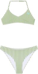 Roxy Детски комплект бикини Roxy Kid's Bico Active RG Tri Bra Set Bikini - Oil Green Vert Moda Stripe - размер 7 Years (750-2832-0112)
