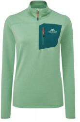 Mountain Equipment Дамски поларен пуловер Mountain Equipment Women's Lumiko Zip-T Fleece jumper - Lichen Green / Deep Teal - размер 36 (EU) (105-7226-0212)