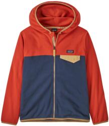 Patagonia Детско поларено яке Patagonia Kid's Micro D Snap-T Jacket Fleece jacket - New Navy with Madder Red (703-4106-0714)