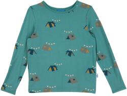 Finkid Детска блуза с дълъг ръкав Finkid Kid's Juhannus Sun Longsleeve - Deep Jungle - размер 140/150 (704-5779-0217)