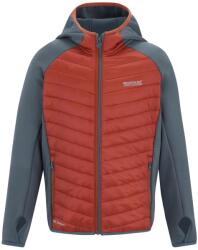 Regatta Детско поларено яке Regatta Kid's Junior Andreson Hybrid Hybrid jacket - Dark Storm / Brick - размер 8-9 Years (703-7785-0515)