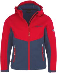 TROLLKIDS Детско софтшел яке Trollkids Kid's Kristiansand Jacket Softshell jacket - Bright Red / Mystic Blue - размер 140 (EU) (703-2543-0517)