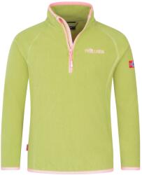 TROLLKIDS Детски поларен пуловер Trollkids Kid's Nordland Half Zip Fleece jumper - Hedge Green / Candy Pink - размер 98 (EU) (704-1727-2912)