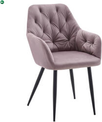  Design fotel, rózsaszín Velvet szövet, VERIO NEW - fenyobutor24