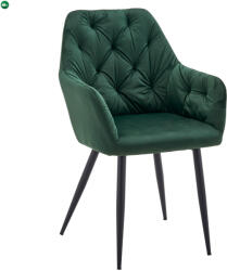  Design fotel, sötétzöld Velvet szövet, VERIO NEW - fenyobutor24