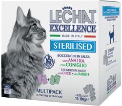 LECHAT Sterilised szószos alutasakos eledel 12x100g