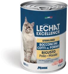 LECHAT Steril Csirke-sertés nedveseledel konzerv 400g